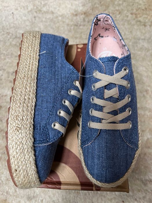 espadryle trampki Kylie Crazy roz 31/19,5 cm niebieskie