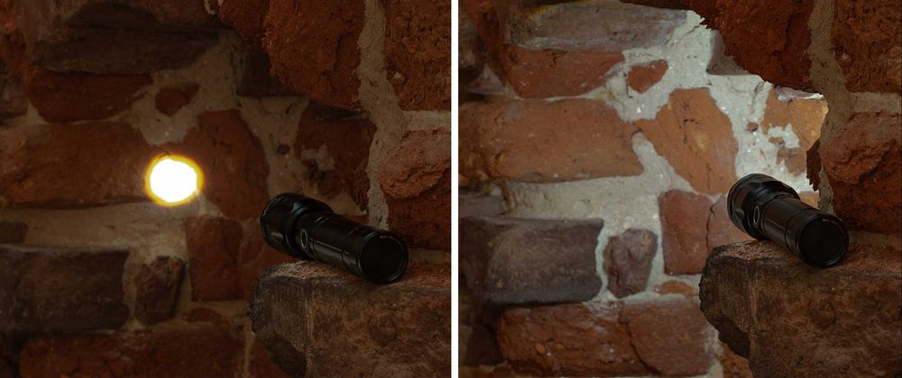 MOCNA Latarka taktyczna wojskowa LED akumulatorowa PRO zoom powerbank