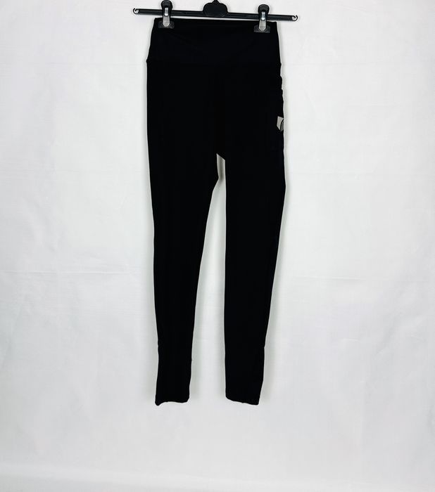 Czarne klasyczne legginsy z wysokim stanem S 36