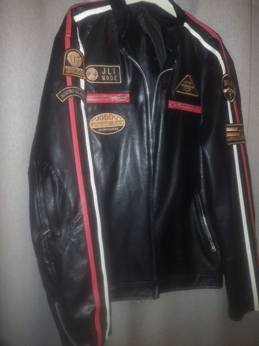 Куртка кожаная мотокуртка