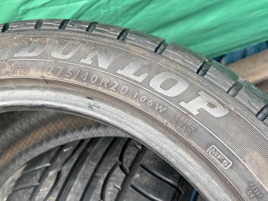 275-40-R20 DUNLOP MAXX пара 2 штуки летней резины GERMANY 2022