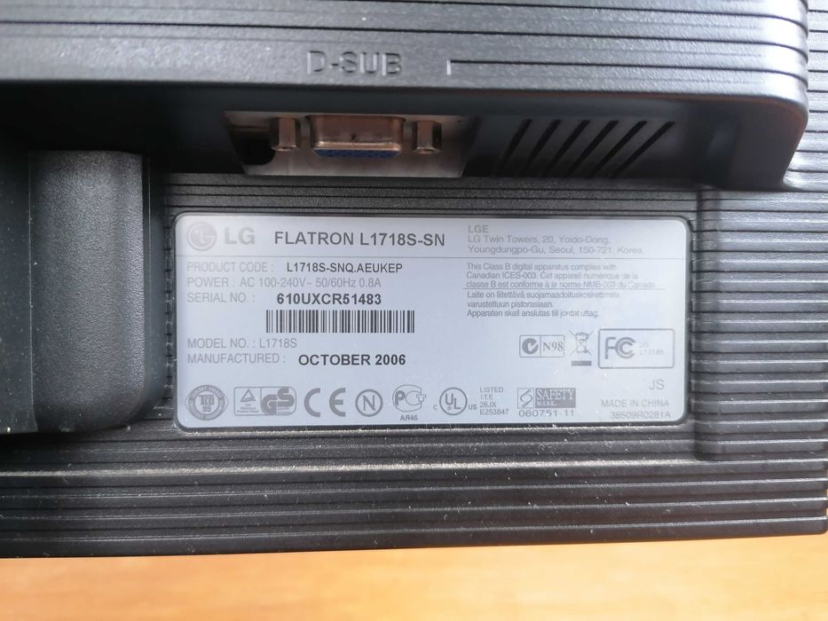 Ecrã LCD 17" para Computador446828568264714242