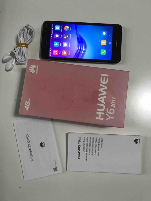 Huawei Y6 2017, 16 GB. A funcionar. Em bom estado. Oportunidade!