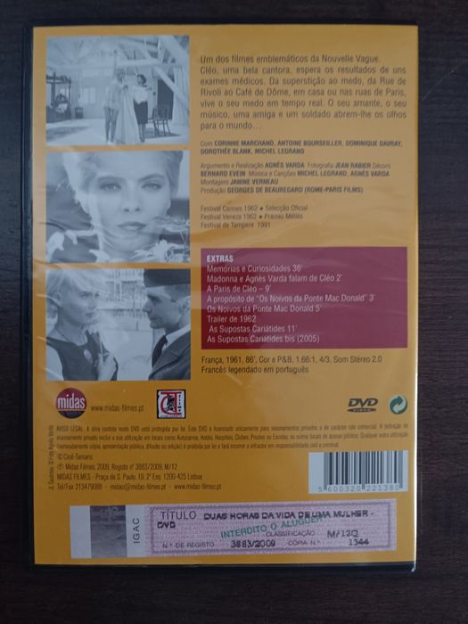 DVD do filme clássico "2 Horas na Vida de Uma Mulher" (portes grátis)