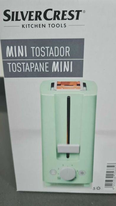 Mini Tostadeira Verde SiverCrest (nova, sem uso)