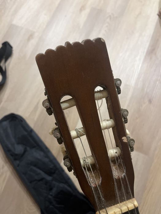 Viola antiga com capa