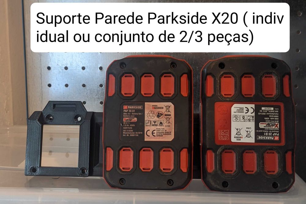 Suportes Baterias/Carregadores/Máquinas Parkside/Einhell/Stanley/etc