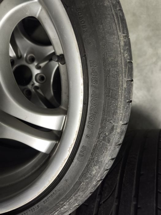 4 Jantes Originais BMW M3 style 68 E46 + 4 pneus Bridgestone Potenza