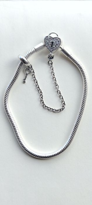 Pulseiras variadas prata 925, compatível com berloques Pandora.