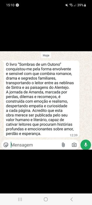 Sombras de um Outono - Lurdes Tomaz