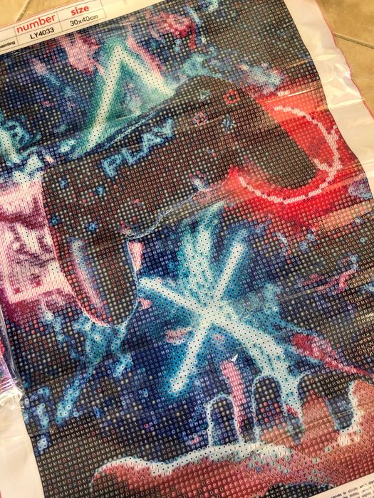 Playstation kit diamond painting novo