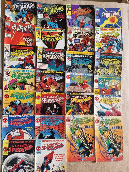 Komiksy Spiderman 26szt 1990r do 1997r