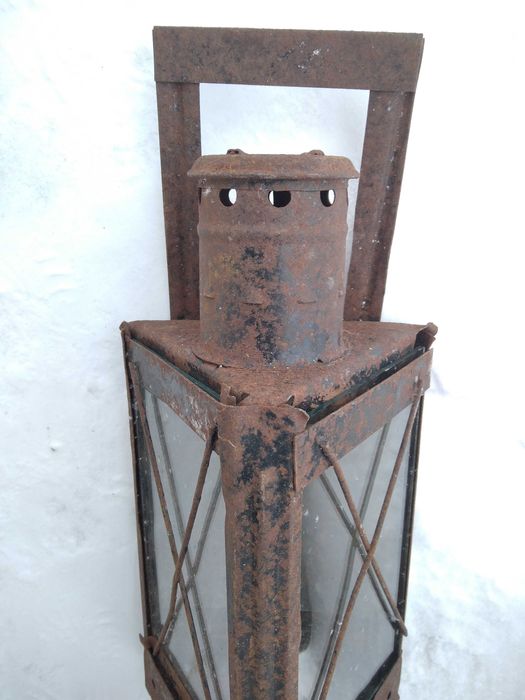 Фонарь свечной железнодорожный старинный СССР. Ліхтар свічний залізнич