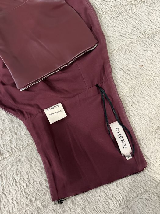 Топ з екошкіри CHER17