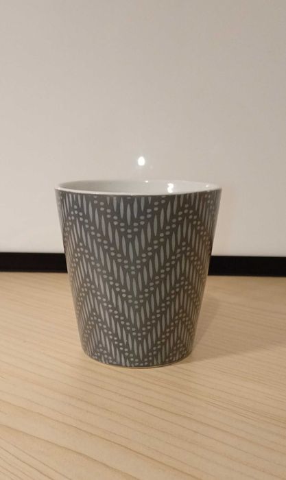 Kubek ceramiczny szary, 200 ml, mały.