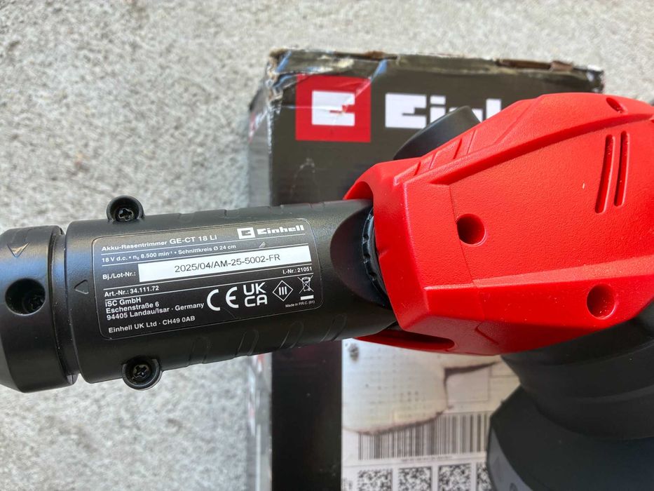 Aparador relva Einhell a bateria