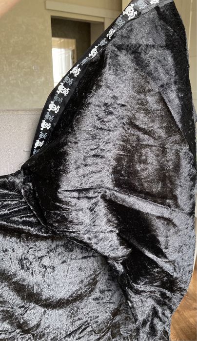 Nowa Peleryna welurowa  z kapturem duża M/L