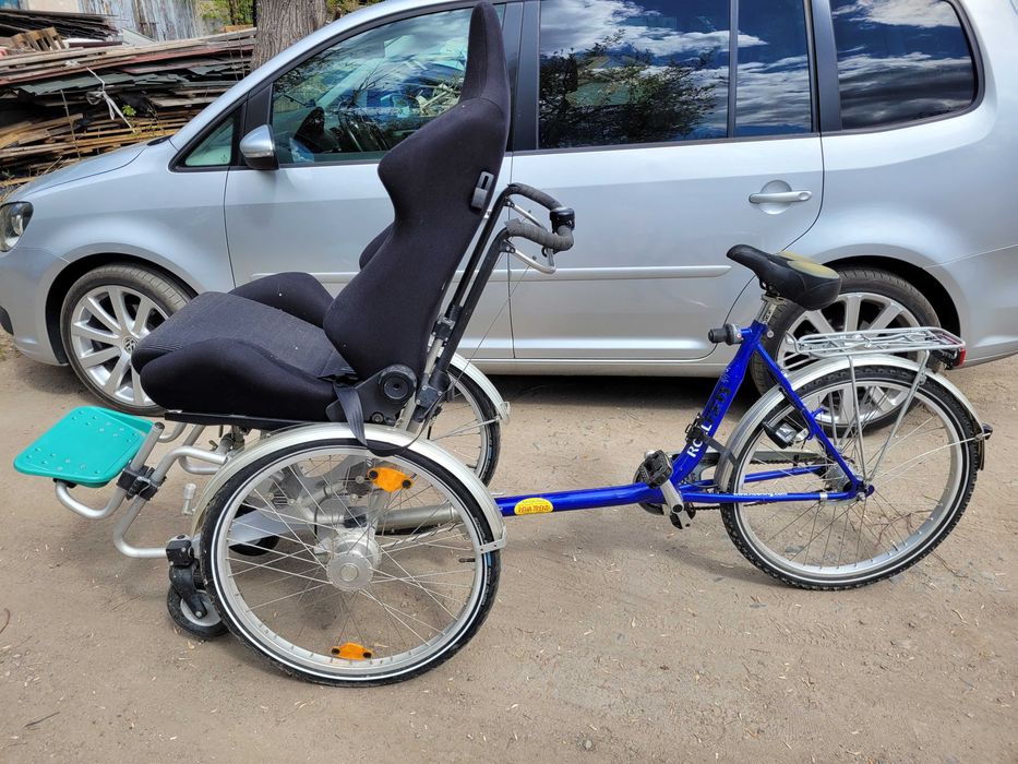 Riksza inwalidzka do roweru