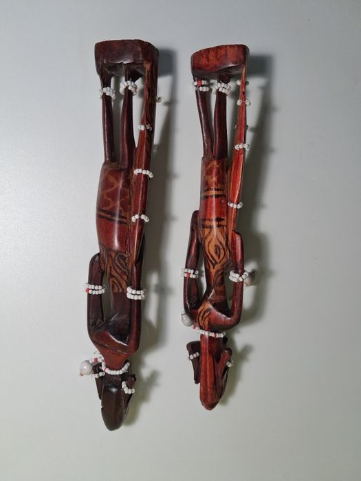 Деревянные статуэтки племя Масаи, ручная робота из красного дерева