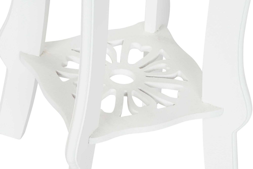 Mesa de Apoio de Madeira Branca - 2 medidas By Arcoazul