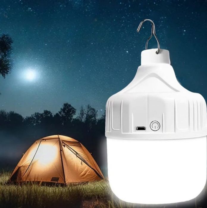 Кемпінгова LED-лампа, кемпінговий ліхтар із зарядкою USB, на акумулято