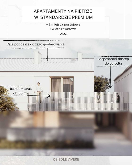 Prestiżowe apartamenty w inwestycji OSIEDLE VIVERE.