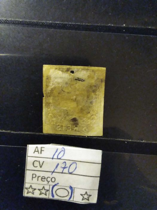 1856/58 D° Pedro V Cabelos Anelados MNG