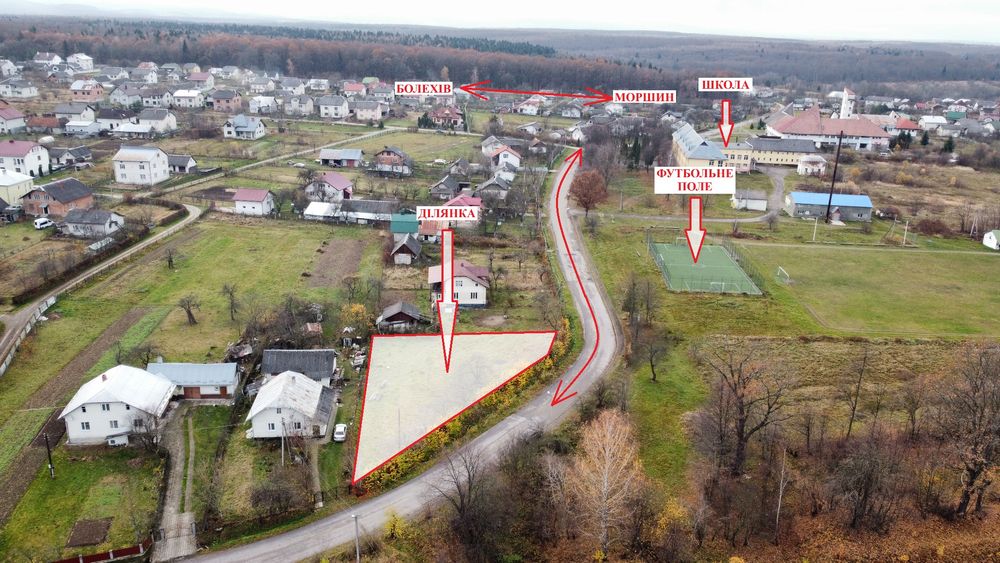 Земельна ділянка поряд з м.Моршин в с.Баня-Лисовицька