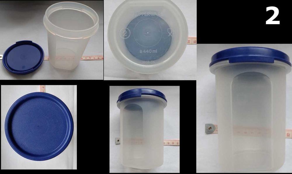 Zestaw Tupperware w kuchni - 4 + 1