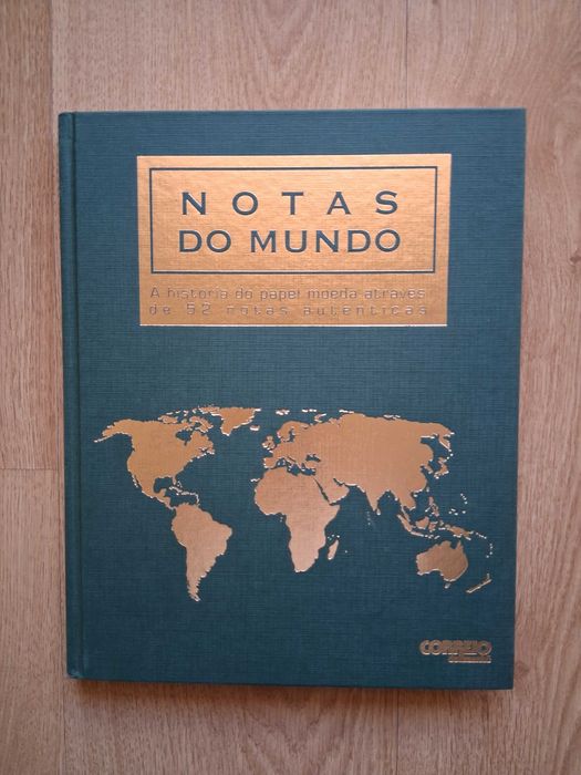 Livro Notas do Mundo: Coleção de 52 Notas Autênticas (Correio da Manhã) - COMPLETO