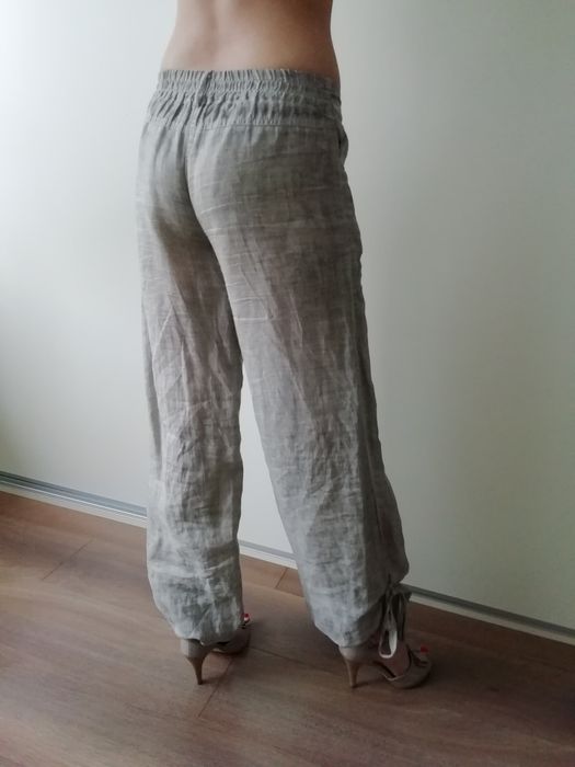 Spodnie alla lniane