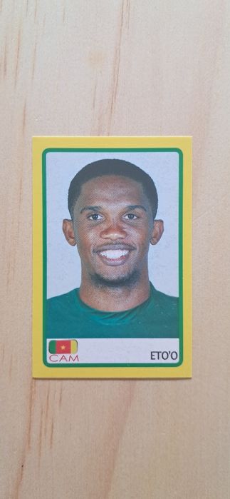 Cromo futebol de Eto'o(Africa Cup)da Panini