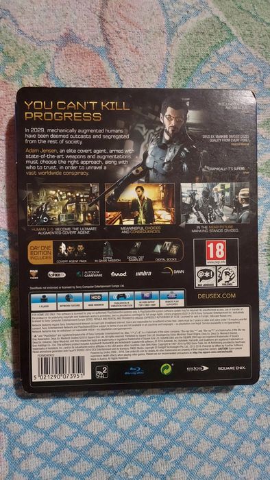 Deus Ex Mankind Divided Day One Edition Steelbook PS4 i PS5