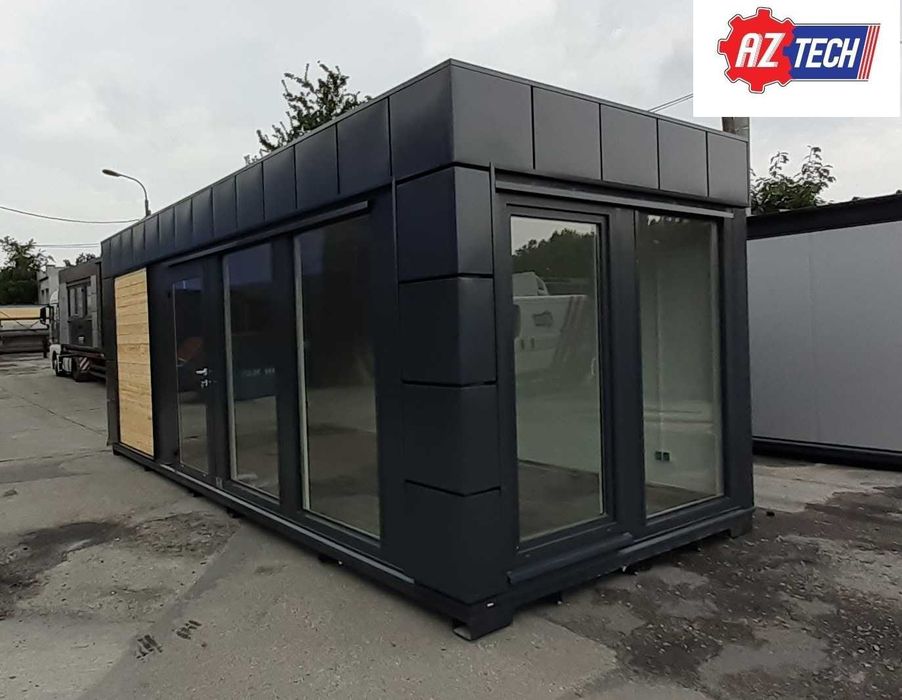 Kontener 7,0 x 3,0 m z naturalnym drewnem