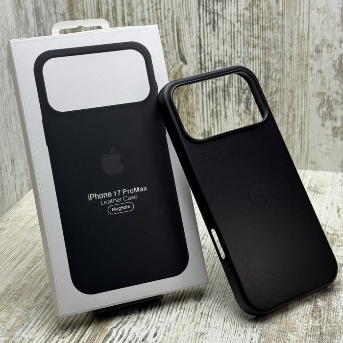 Чехол кожа Leather Case MagSafe на iPhone 17 Pro Max/ 17 Pro Чохол