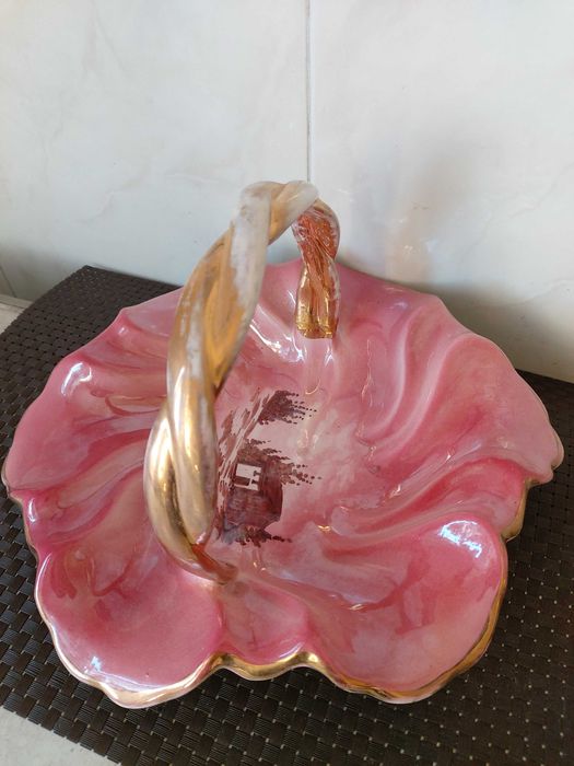 Pink fruit bowl with handle64751216260482123