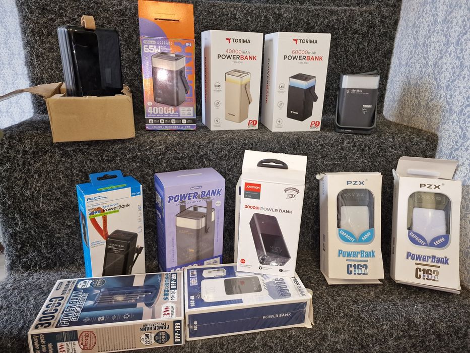 Павербанки powerbank 30, 40, 50, 60mah 22.5w 65w