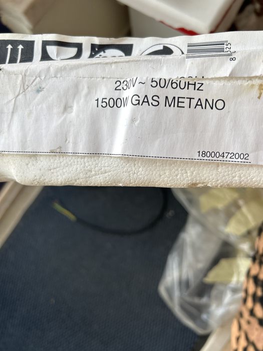 Placa a gas com 1 bico eletrico