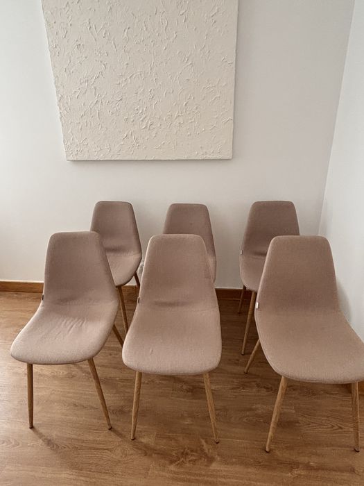 6 Cadeiras Pads Taupe