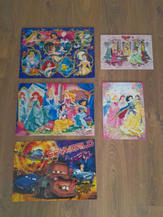 Puzzles montados e colados,  prontos para enquadrar