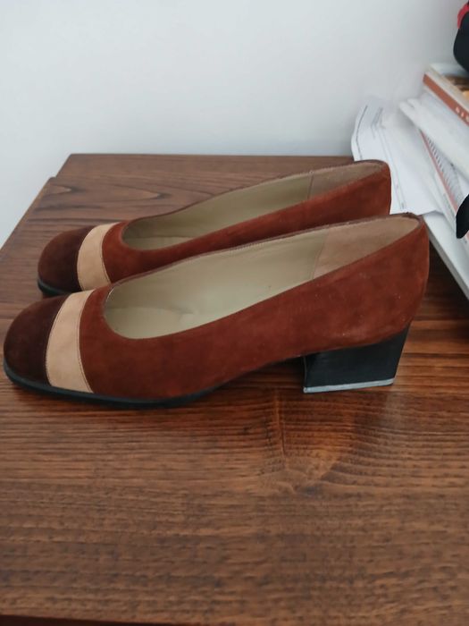 Sapatos Camurça tricolores