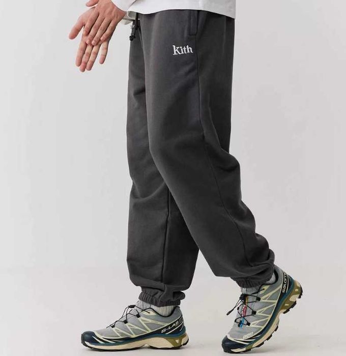 Штаны спортивные Kith (размер L) утепленные хлопковые флисовые осень