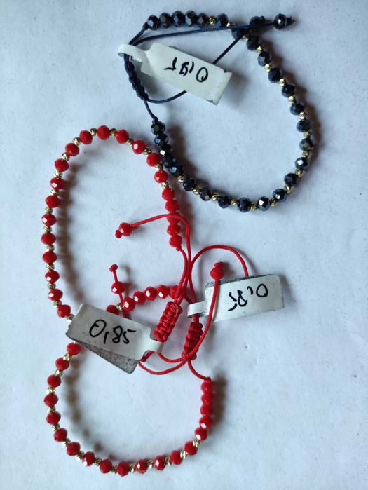 Złoto 585 złota bransoletka sznurkowa