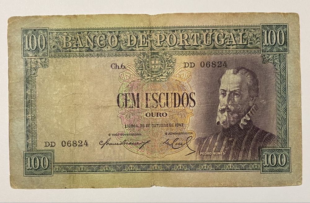 Nota 100 Escudos Ch.6 - 1947