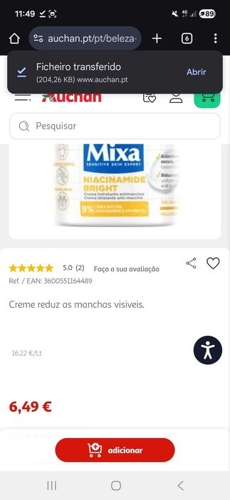 Cremes Reparadores Mixa - NOVO
