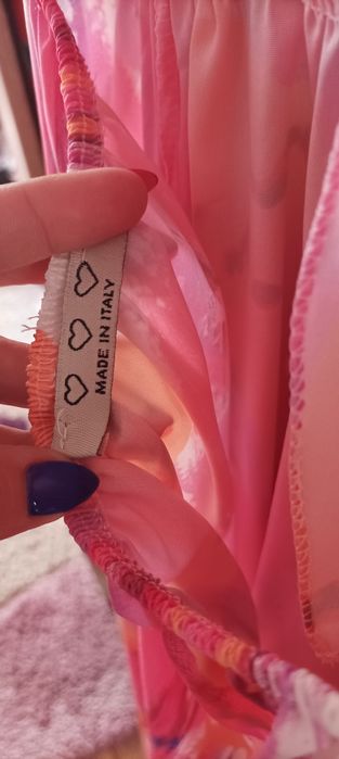 Sukienka letnia maxi nowa różowa