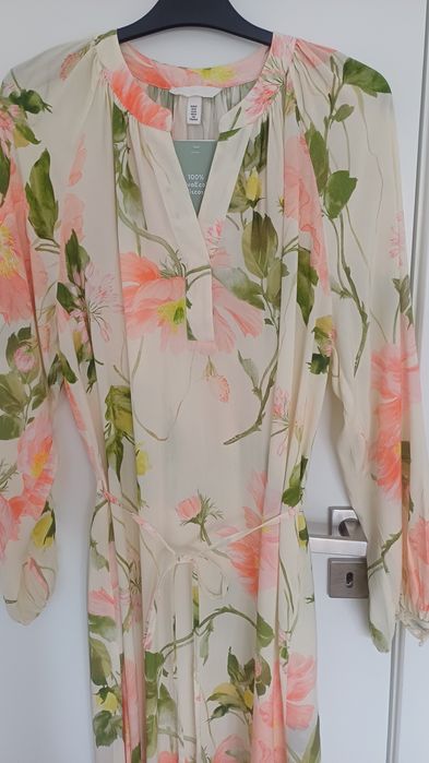 Vestido estampado h&m (novo) -M