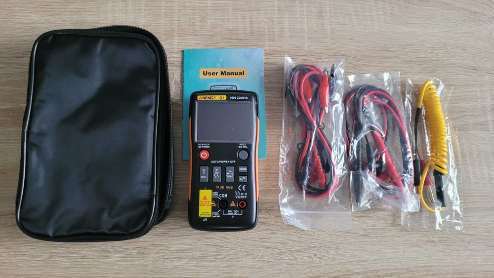 Cyfrowy Multimetr ANENG Q1 automatyczny True RMS pokrowiec NOWY