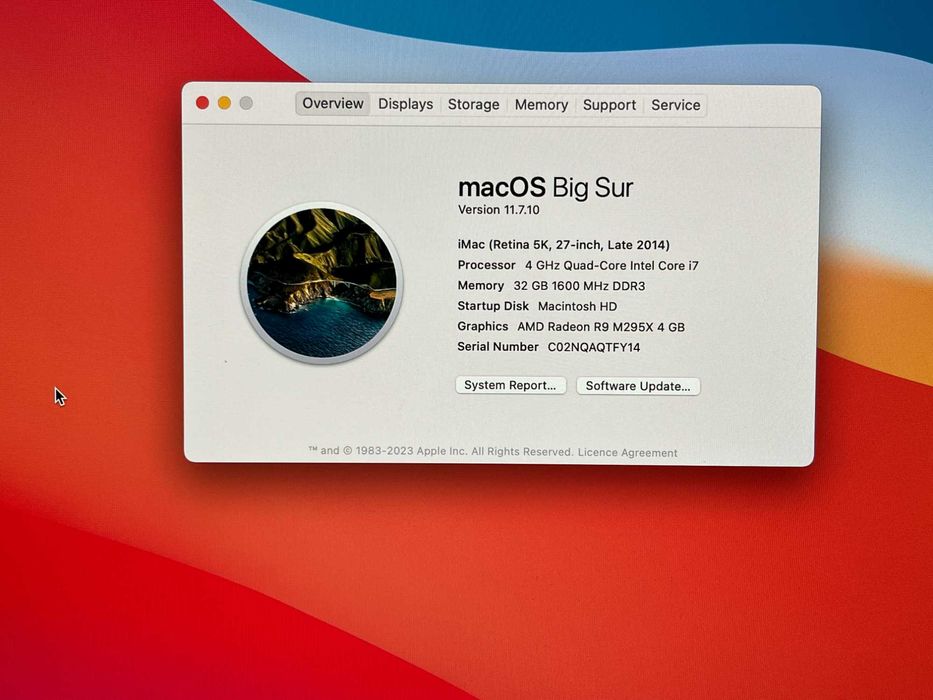 iMac 27" Retina 5K | 4.0 GHz Intel Core i7 | 32GB RAM | 512GB SSD