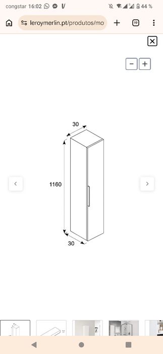Móvel alto SENSEA ESSENTIAL Leroy Merlin